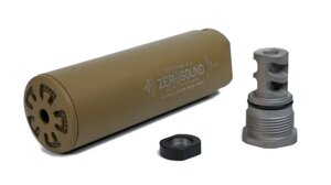 Саундмодератор Zerosound TITAN MINI Brake .223cal,243, 5,45, 6,5 creedmoor (triple gas unloading system)