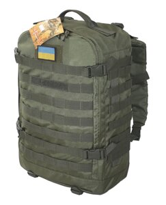 Тактичний, штурмовий суперкріпкий рюкзак 32 літра олива. Кордура 1100 ден SAG