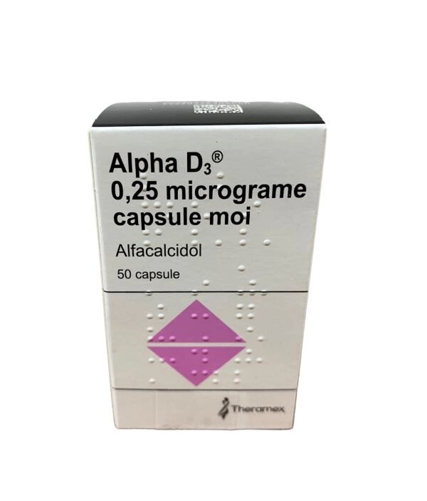 Альфа ( Альфакальцидол ) Д3 0.25 мкг, 50 капсул ( Європа ) від компанії Сервіс резерву та доставки Будь Здоров - фото 1