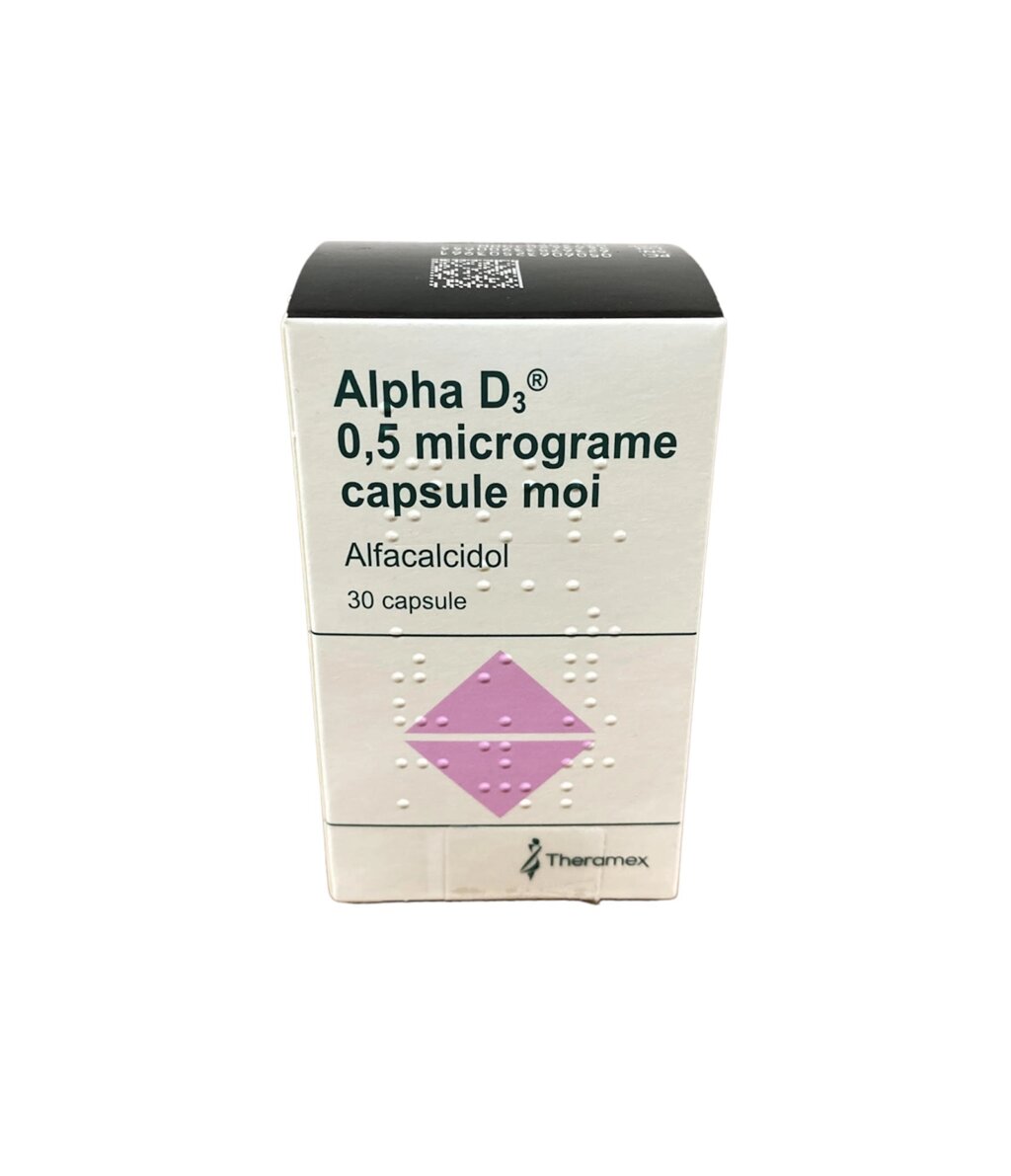 Альфа ( Альфакальцидол ) Д3 0.5 мкг, 30 капсул ( Європа ) від компанії Сервіс резерву та доставки Будь Здоров - фото 1