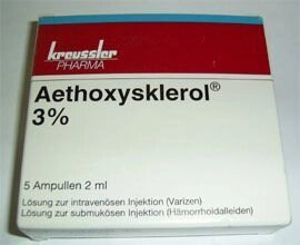 Етоксісклерола / Aethoxysklerol 3% 2 мл №5 від компанії Сервіс резерву та доставки Будь Здоров - фото 1