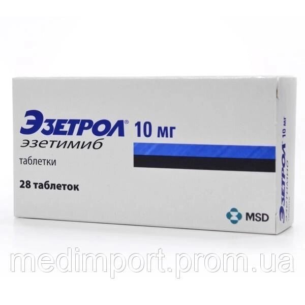 Езетрол таблетки 10 мг, 28 шт. від компанії Сервіс резерву та доставки Будь Здоров - фото 1