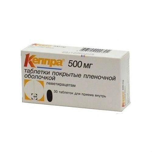 Кеппра таб. п / о 500 мг №30 (UCB Pharma, Бельгія) від компанії Сервіс резерву та доставки Будь Здоров - фото 1