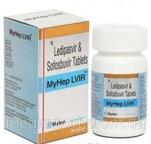 MyHep LVIR софосбувір 400 мг + ледіпасвір 90 мг, №28
