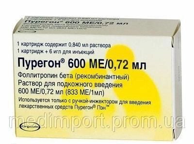 Пурегон р-н д / і п / к 600МЕ 0.72мл від компанії Сервіс резерву та доставки Будь Здоров - фото 1