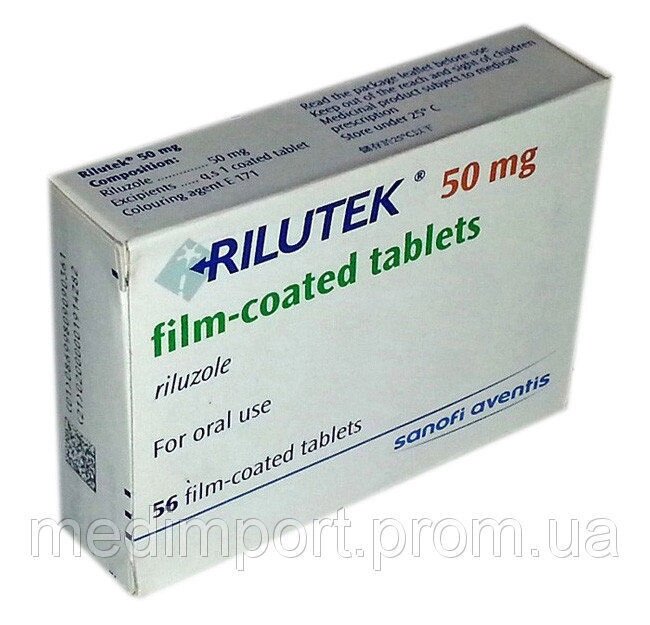 Рілутек (Riluzole) 50 мг, №56 від компанії Сервіс резерву та доставки Будь Здоров - фото 1