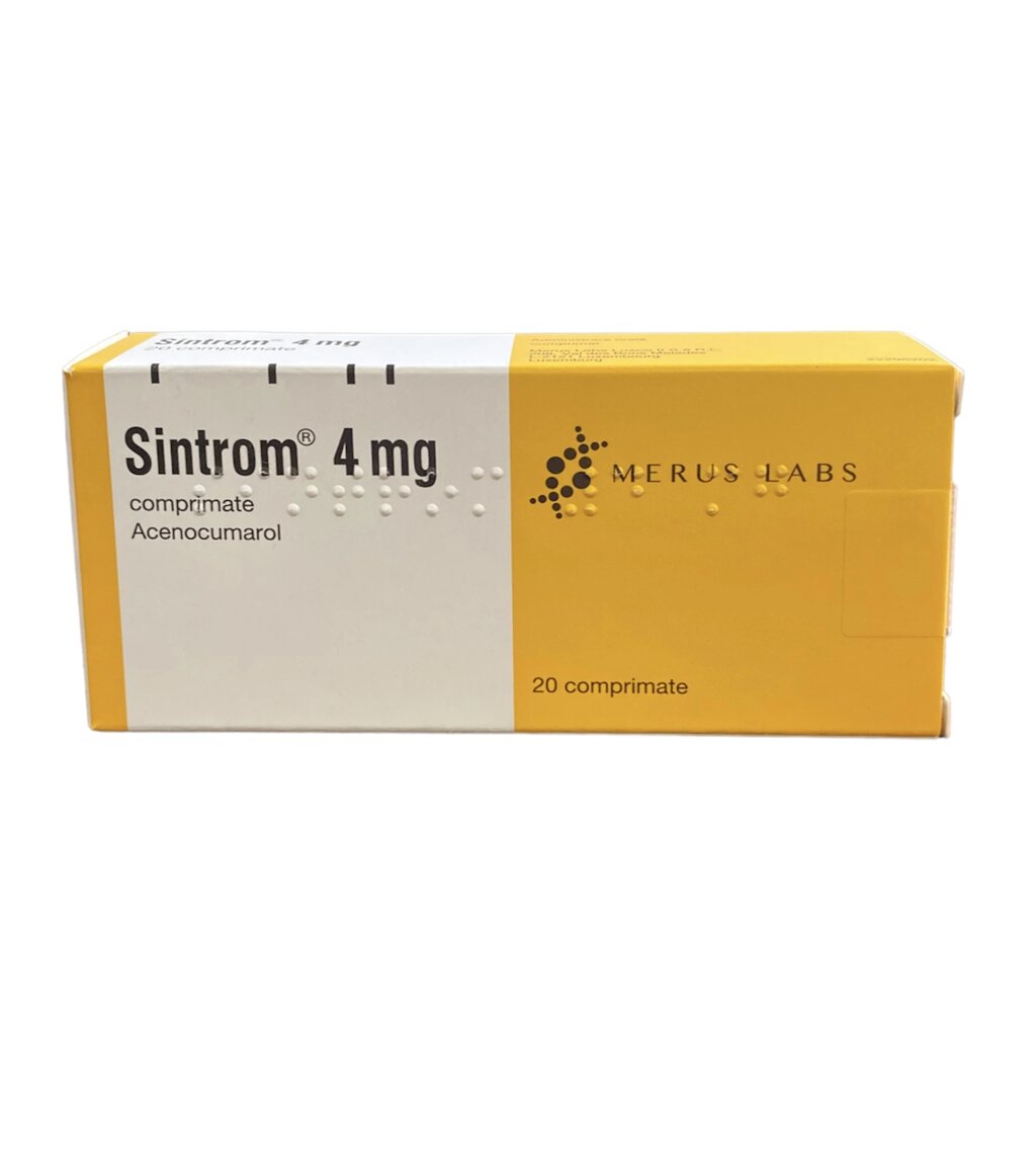 Сінтром ( Сінкумар ) 4 мг, 20 табл від компанії Сервіс резерву та доставки Будь Здоров - фото 1
