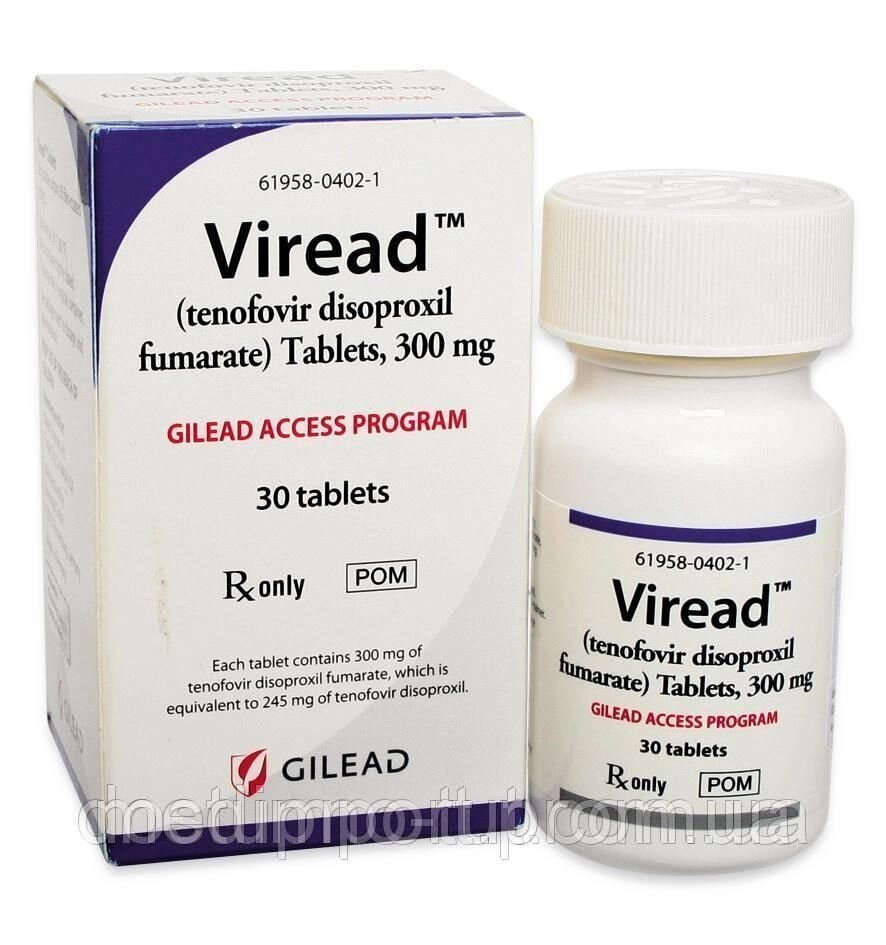 Віреад Viread 300 мг №30 GILEAD від компанії Сервіс резерву та доставки Будь Здоров - фото 1