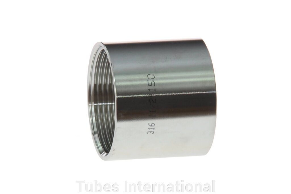 Муфта з внутрішньою різьбою BSP  1.1/2" BSP, AISI 316 від компанії Tubes International - фото 1