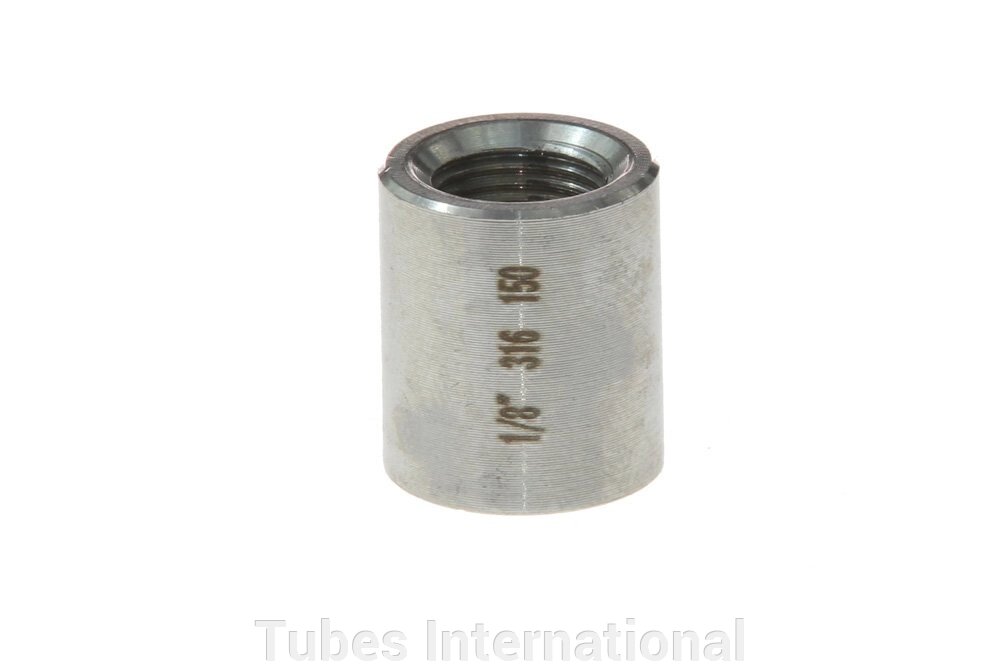 Муфта з внутрішньою різьбою BSP 1/8" BSP, AISI 316 від компанії Tubes International - фото 1