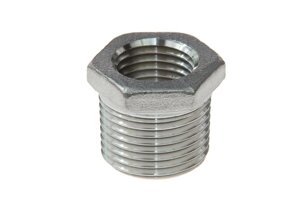Редукція зовн. різьба 3/8" BSPT / внут. різьба 1/8" BSP, AISI 316