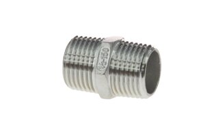Ніпель з зовн. різьбою 3/8" BSPT, AISI 316