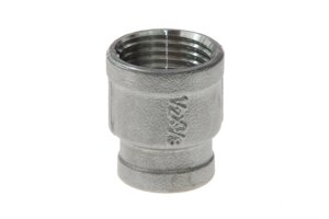 Муфта редукційна внут. різьба 1/2" BSP / внут. різьба 3/8" BSP, AISI 316