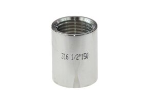 Муфта з внутрішньою різьбою BSP 1/2" BSP, AISI 316