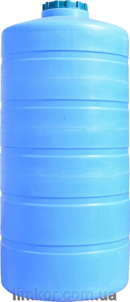 Ємність 1500 л вертикальна ПБ блакитна від компанії ВТК Біотехнолог (бочки, септик, бак, біотуалет, гірки) Limkor. com. ua - фото 1