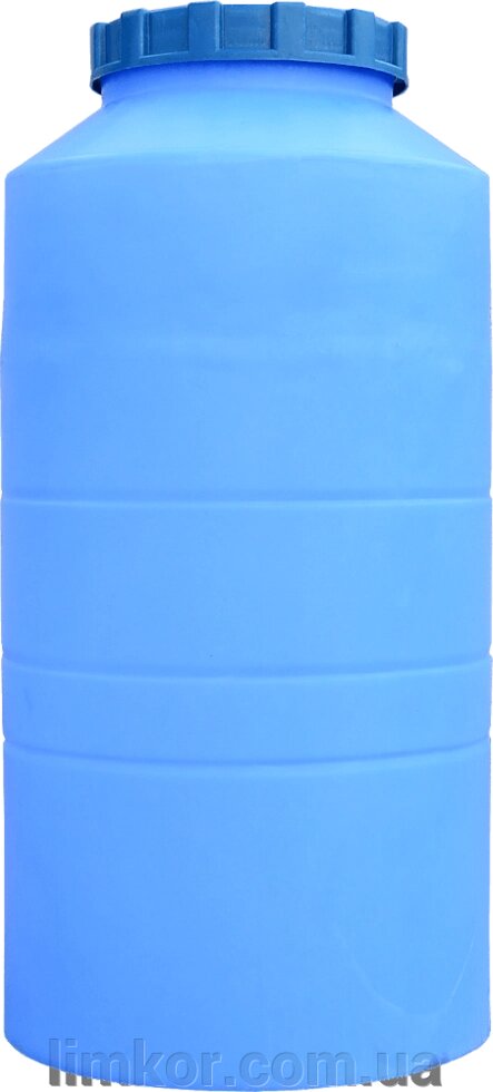 Ємність 250 л вертикальна ВО ПБ блакитна від компанії ВТК Біотехнолог (бочки, септик, бак, біотуалет, гірки) Limkor. com. ua - фото 1