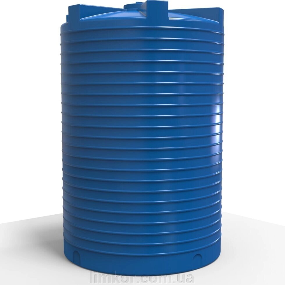 Ємність для води пластикова вертикальна 15000 л стандартна від компанії ВТК Біотехнолог (бочки, септик, бак, біотуалет, гірки) Limkor. com. ua - фото 1