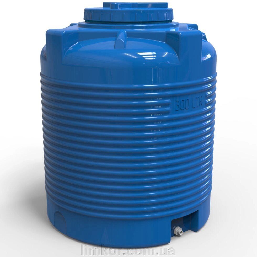 Ємність вертикальна стандартна Zebra 300 л від компанії ВТК Біотехнолог (бочки, септик, бак, біотуалет, гірки) Limkor. com. ua - фото 1