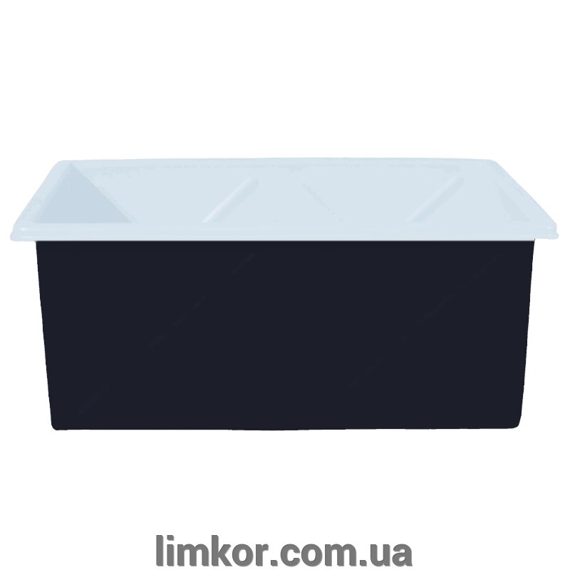 Контейнер 1500 л промисловий двошаровий чорний від компанії ВТК Біотехнолог (бочки, септик, бак, біотуалет, гірки) Limkor. com. ua - фото 1
