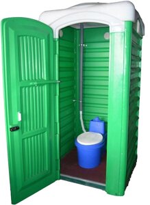 Біотуалет торф'яний кабіна, туалет унітаз дачний з баком 40 літрів