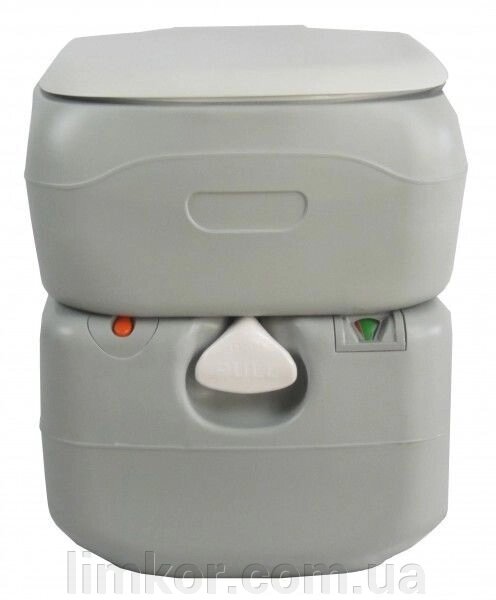 Біотуалет, туалет на кемпінг електричний 21л з електричним змивом сірий 4521E - доставка