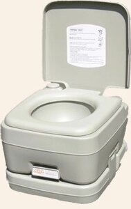 Біотуалет, туалет на кемпінг портативний 10л з поршневим насосом 3010 T