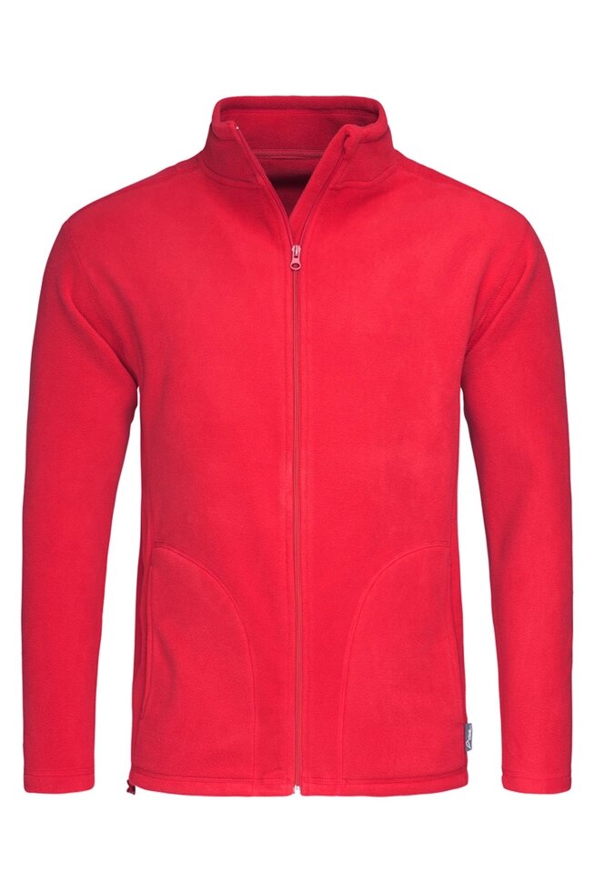 Чоловіча флісова кофта на молнії червона 5030-40 від компанії Інтернет-магазин молодіжного одягу "Bagsmen" - фото 1