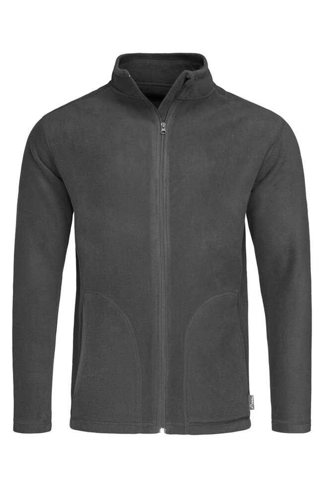 Чоловіча флісова кофта на молнії темно сіра 5030-87 від компанії Інтернет-магазин молодіжного одягу "Bagsmen" - фото 1