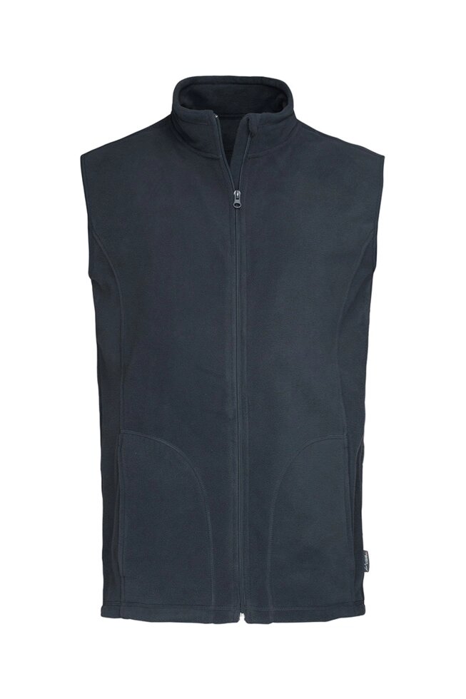 Чоловіча флісова жилетка на молнії темно синя від компанії Інтернет-магазин молодіжного одягу "Bagsmen" - фото 1