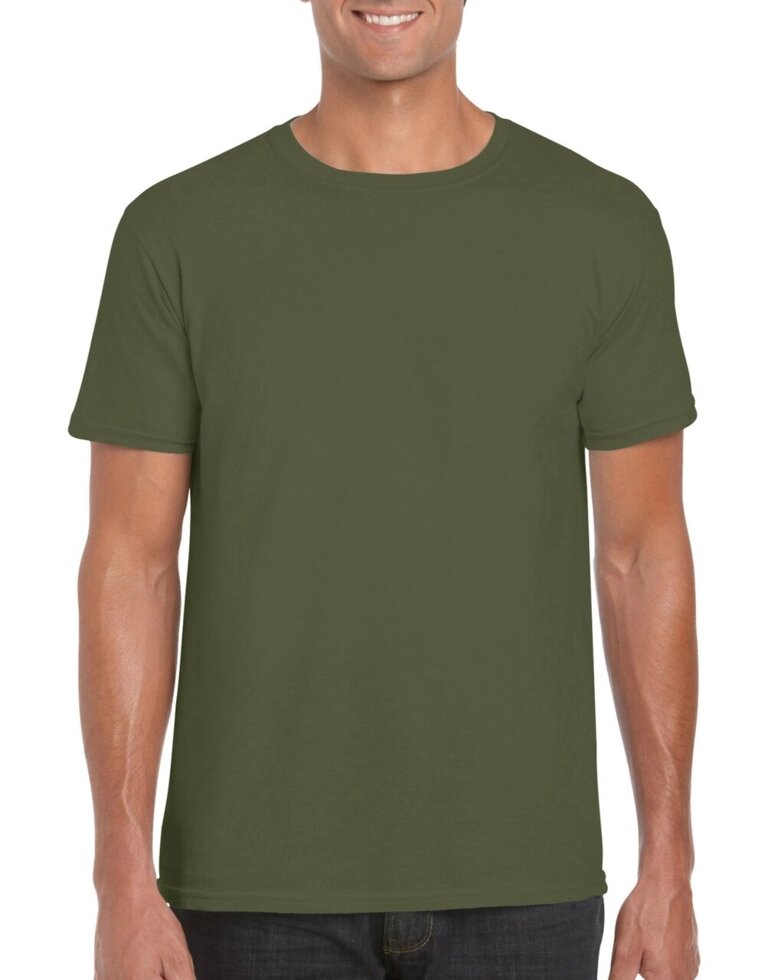 Чоловіча футболка бавовна оливкова від компанії Інтернет-магазин молодіжного одягу "Bagsmen" - фото 1