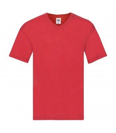 Чоловіча футболка легка з V-подібним вирізом червона 426-40 від компанії Інтернет-магазин молодіжного одягу "Bagsmen" - фото 1
