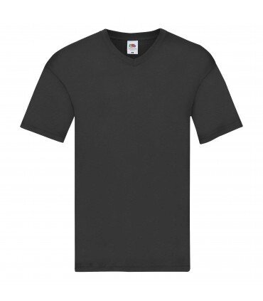 Чоловіча футболка легка з V-подібним вирізом чорна 426-36 від компанії Інтернет-магазин молодіжного одягу "Bagsmen" - фото 1