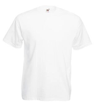 Чоловіча футболка однотонна біла 036-30 від компанії Інтернет-магазин молодіжного одягу "Bagsmen" - фото 1