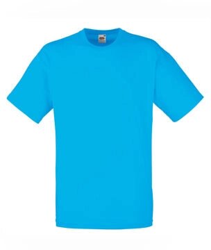 Чоловіча футболка однотонна бірюзова 036-ZU від компанії Інтернет-магазин молодіжного одягу "Bagsmen" - фото 1