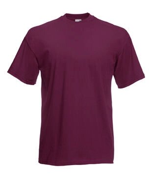 Чоловіча футболка однотонна бордова 036-41 від компанії Інтернет-магазин молодіжного одягу "Bagsmen" - фото 1