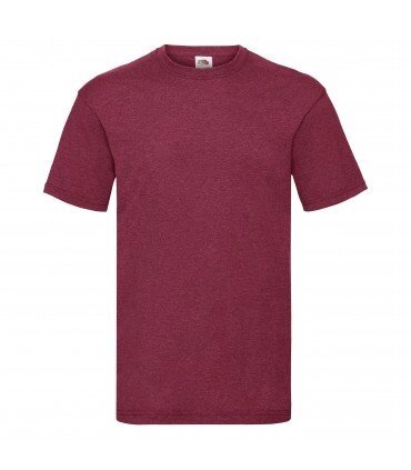 Чоловіча футболка однотонна червона меланж 036-VH від компанії Інтернет-магазин молодіжного одягу "Bagsmen" - фото 1