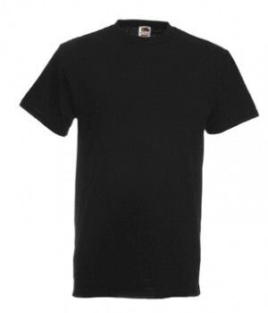 Чоловіча футболка однотонна щільна чорна 212-36 від компанії Інтернет-магазин молодіжного одягу "Bagsmen" - фото 1