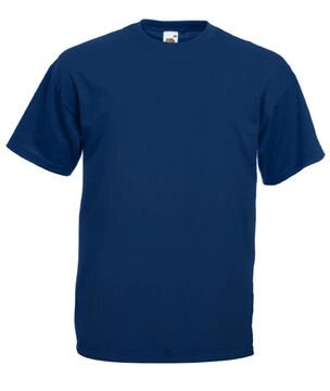 Чоловіча футболка однотонна темно синя 036-32 від компанії Інтернет-магазин молодіжного одягу "Bagsmen" - фото 1