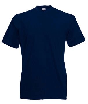 Чоловіча футболка однотонна темно-синя 036-AZ від компанії Інтернет-магазин молодіжного одягу "Bagsmen" - фото 1