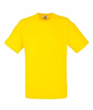 Чоловіча футболка однотонна яскраво-жовта 036-K2 від компанії Інтернет-магазин молодіжного одягу "Bagsmen" - фото 1