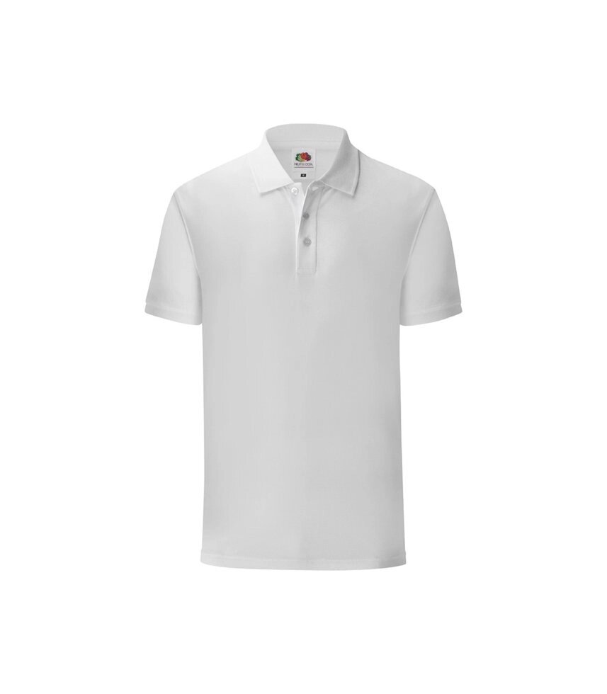 Чоловіча футболка поло біла 044-30 від компанії Інтернет-магазин молодіжного одягу "Bagsmen" - фото 1