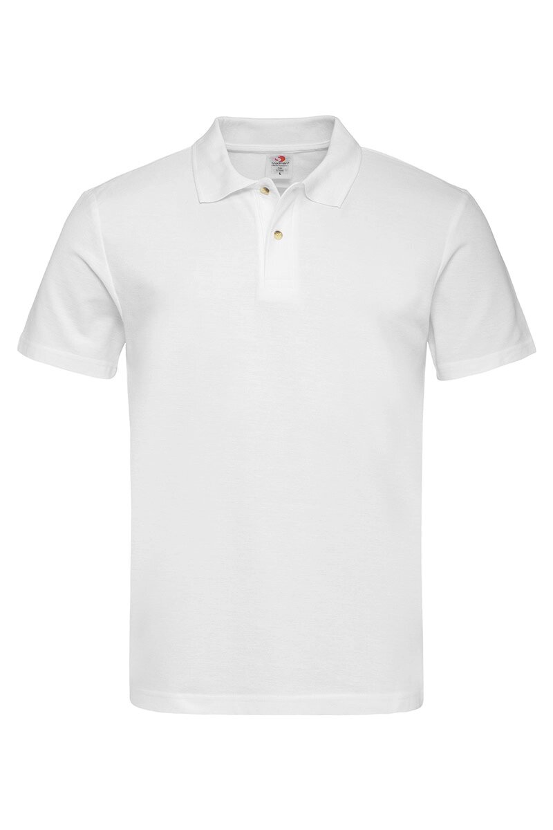 Чоловіча футболка поло біла Polo Men від компанії Інтернет-магазин молодіжного одягу "Bagsmen" - фото 1