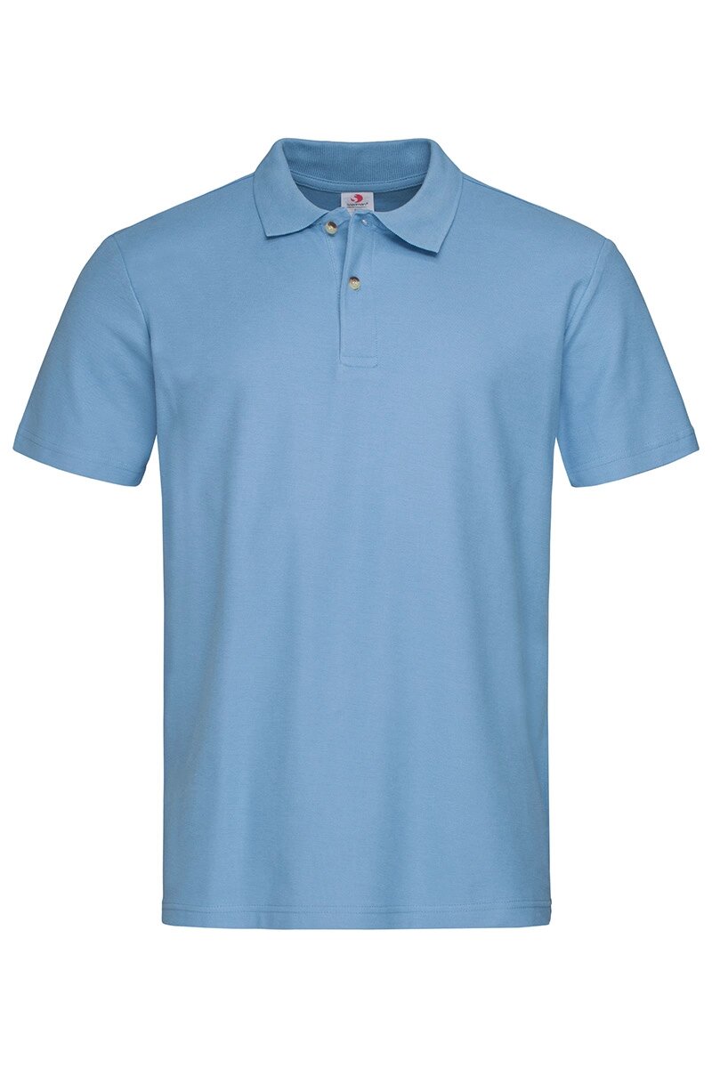 Чоловіча футболка поло блакитна Polo Men від компанії Інтернет-магазин молодіжного одягу "Bagsmen" - фото 1
