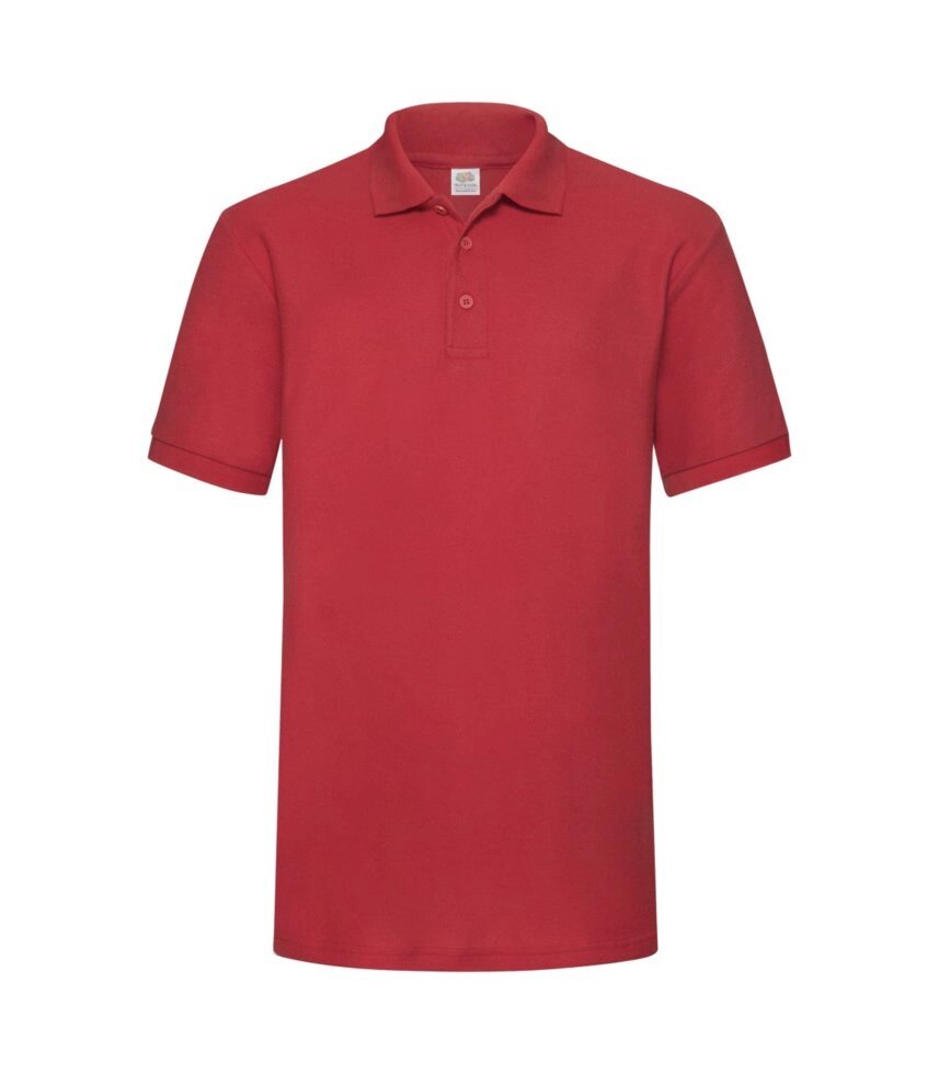 Чоловіча футболка поло червона щільна 204-40 від компанії Інтернет-магазин молодіжного одягу "Bagsmen" - фото 1