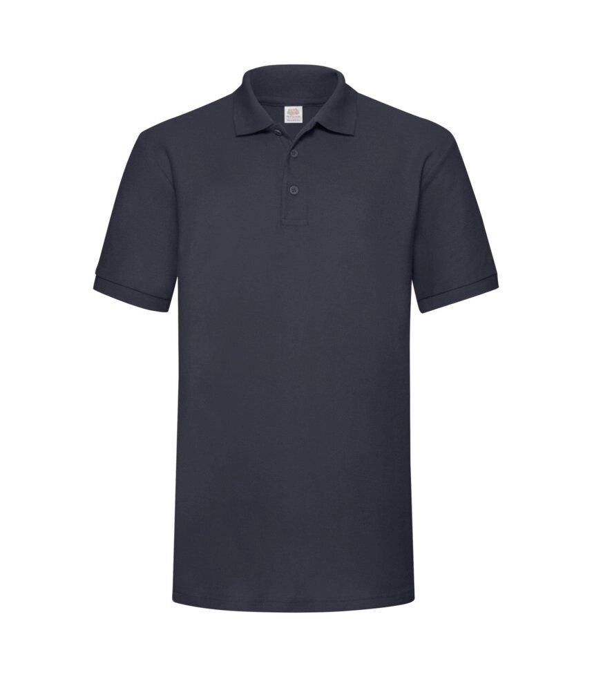 Чоловіча футболка поло глибоко темно-синя щільна 204-АЗ від компанії Інтернет-магазин молодіжного одягу "Bagsmen" - фото 1