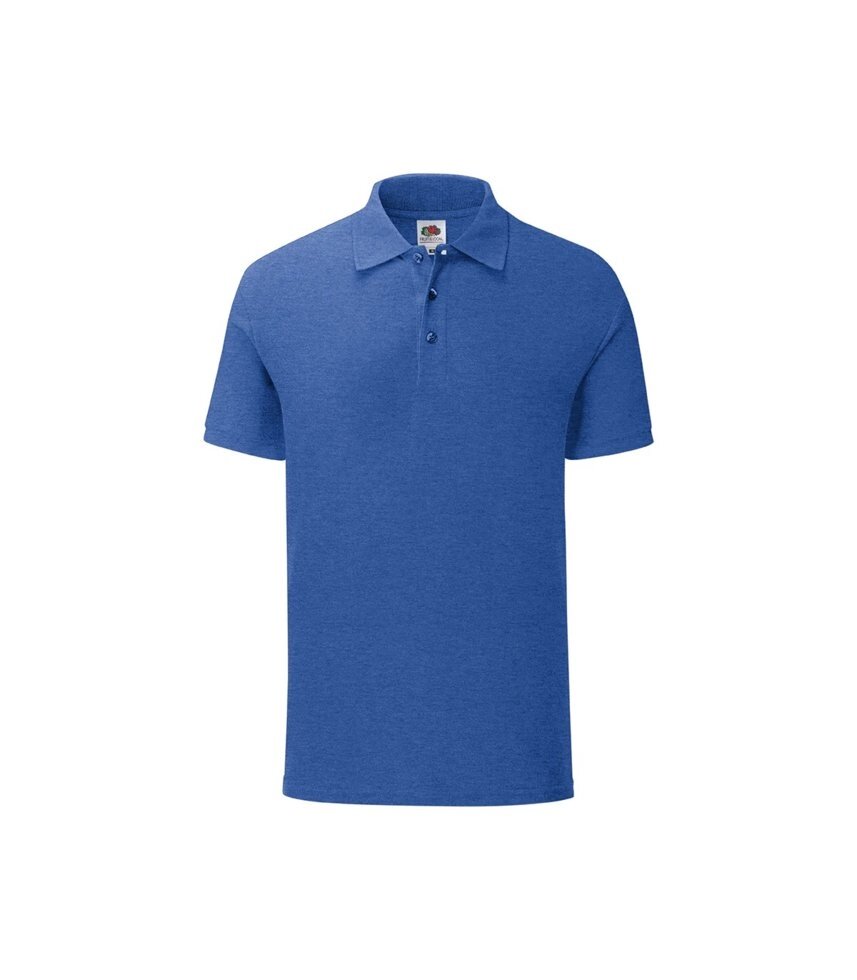 Чоловіча футболка поло синя меланж 044-R6 від компанії Інтернет-магазин молодіжного одягу "Bagsmen" - фото 1