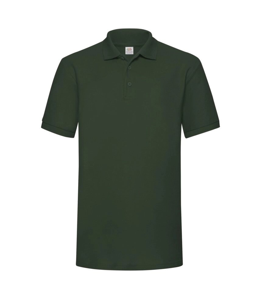 Чоловіча футболка поло темно-зелена щільна 204-38 від компанії Інтернет-магазин молодіжного одягу "Bagsmen" - фото 1