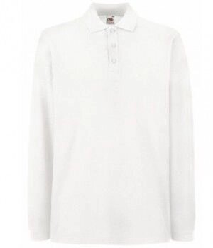 Чоловіча футболка поло з рукавами біла 310-30 від компанії Інтернет-магазин молодіжного одягу "Bagsmen" - фото 1