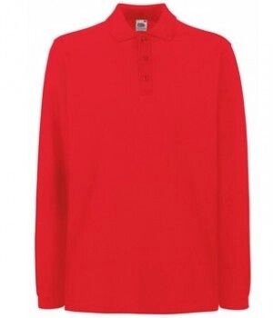 Чоловіча футболка поло з рукавами червона 310-40 від компанії Інтернет-магазин молодіжного одягу "Bagsmen" - фото 1