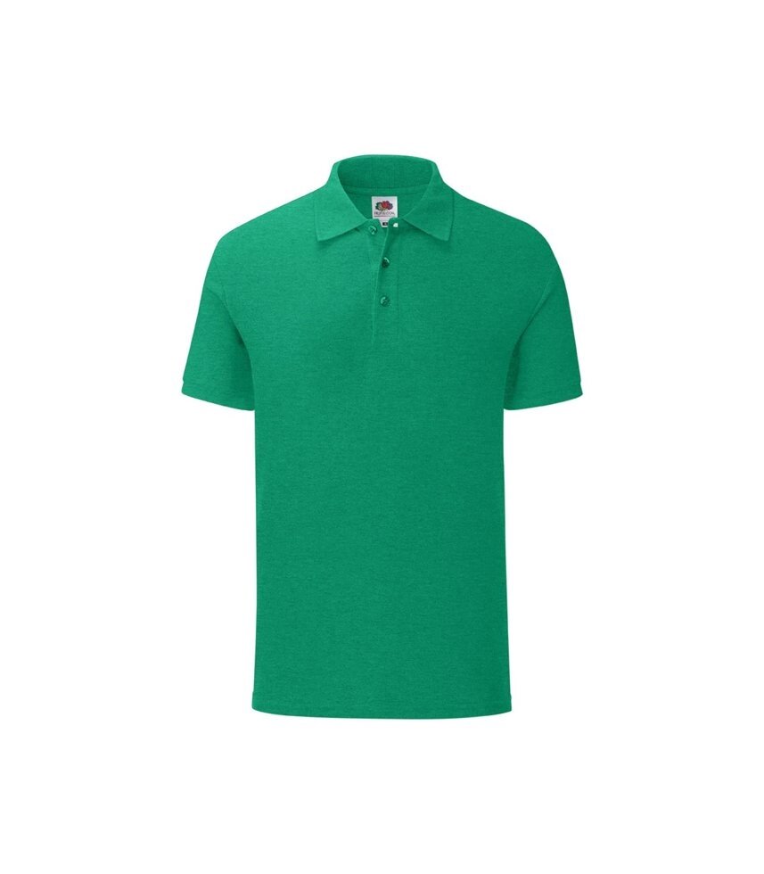 Чоловіча футболка поло зелена меланж 044-RX від компанії Інтернет-магазин молодіжного одягу "Bagsmen" - фото 1